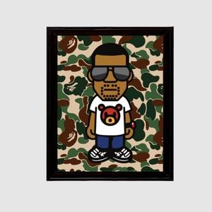 A BATHING APE BAPE CAMO KANYE WEST 11X17 ART PRINT